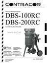 návod pieskovacie zariadenie DBS100RC, DBS200RC CONTRACOR